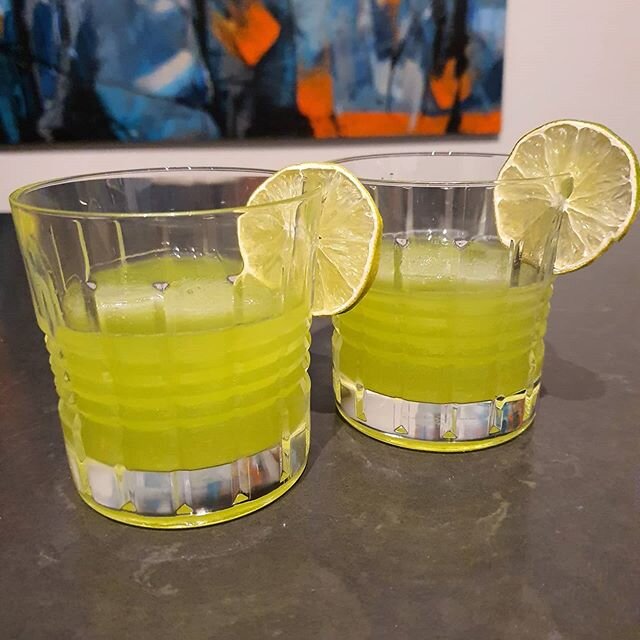 Midori Illusion! #midori #midoriillusion #cocktailhour #pineapple #melon #lime